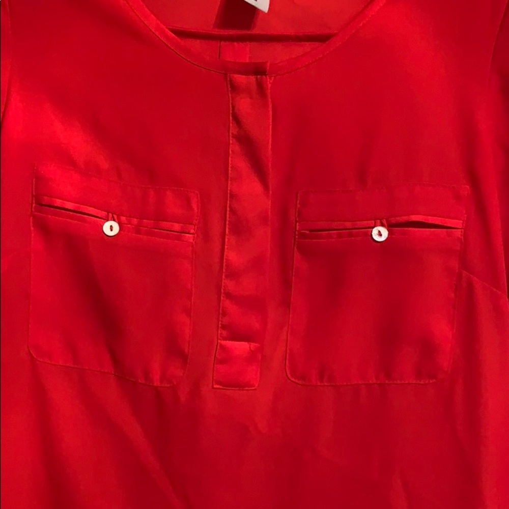 Red HM blouse - Picture 3 of 5